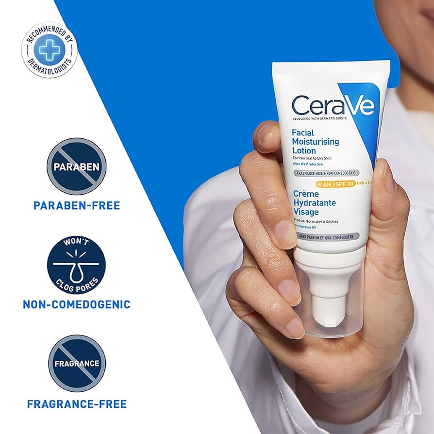 CeraVe AM Facial Moisturising Lotion SPF 30 52ml - Image 4