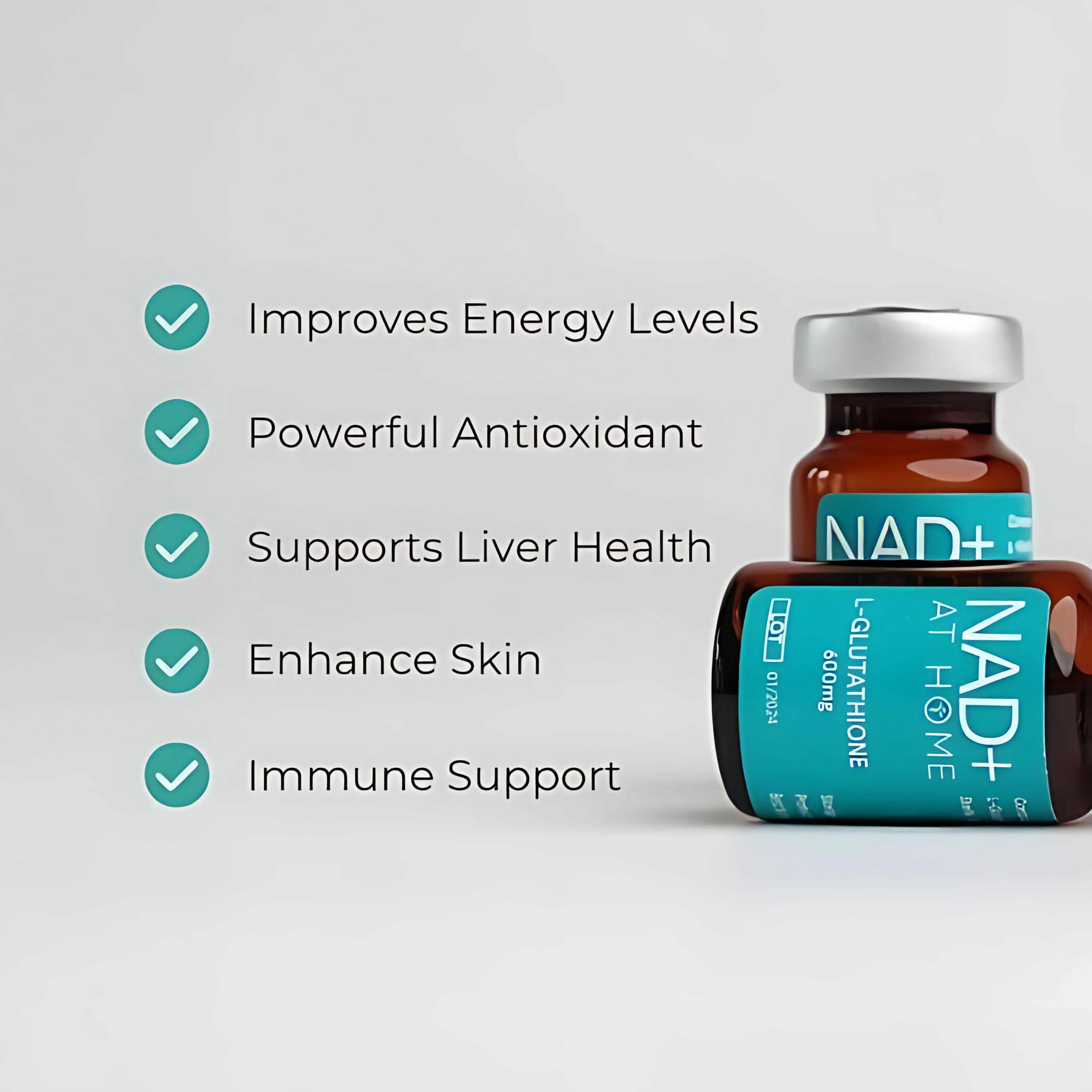 NAD+ AT HOME L-Glutathione 1800mg - Image 3