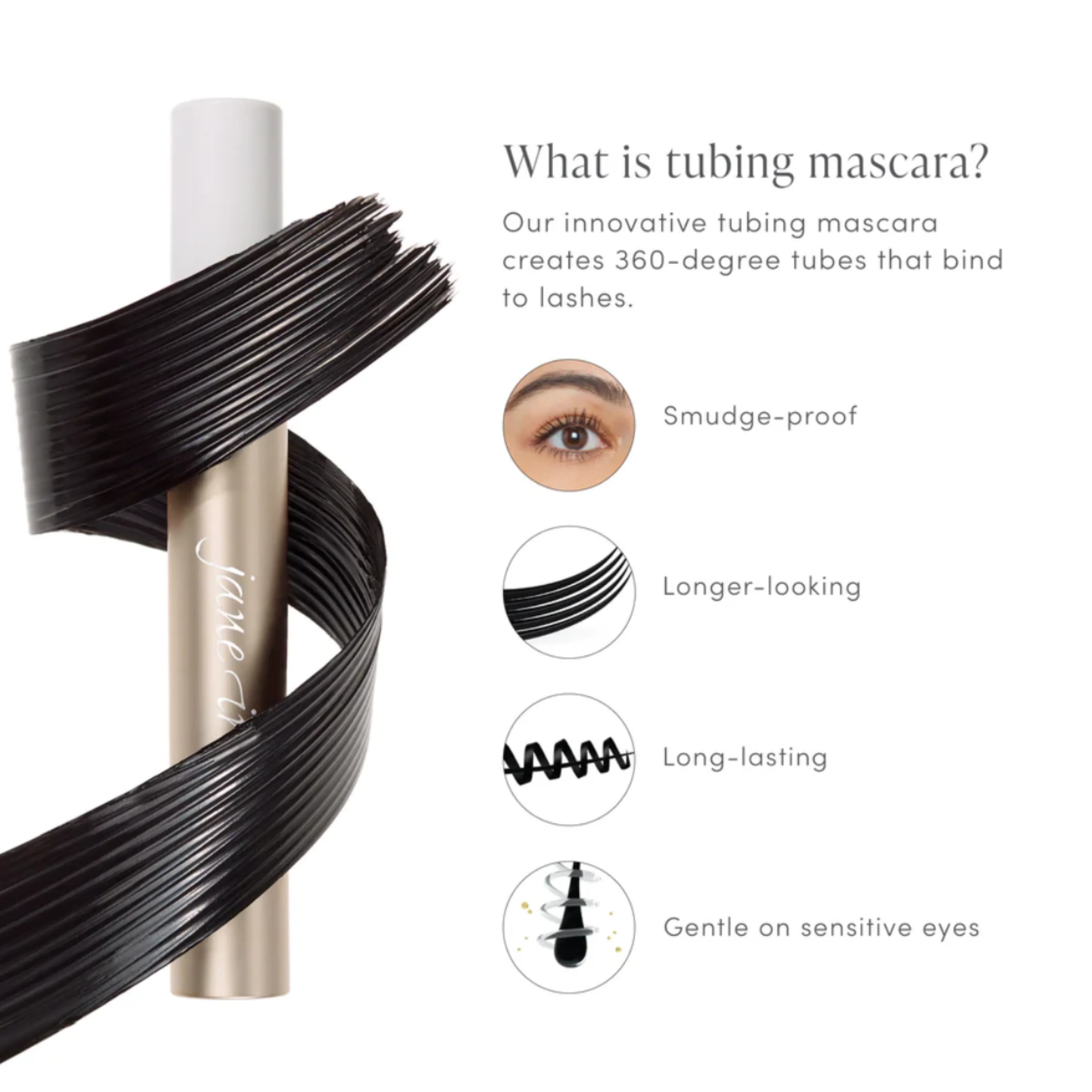 Jane Iredale Lash Fixation Length & Definition Tubing Mascara 8ml - Image 5