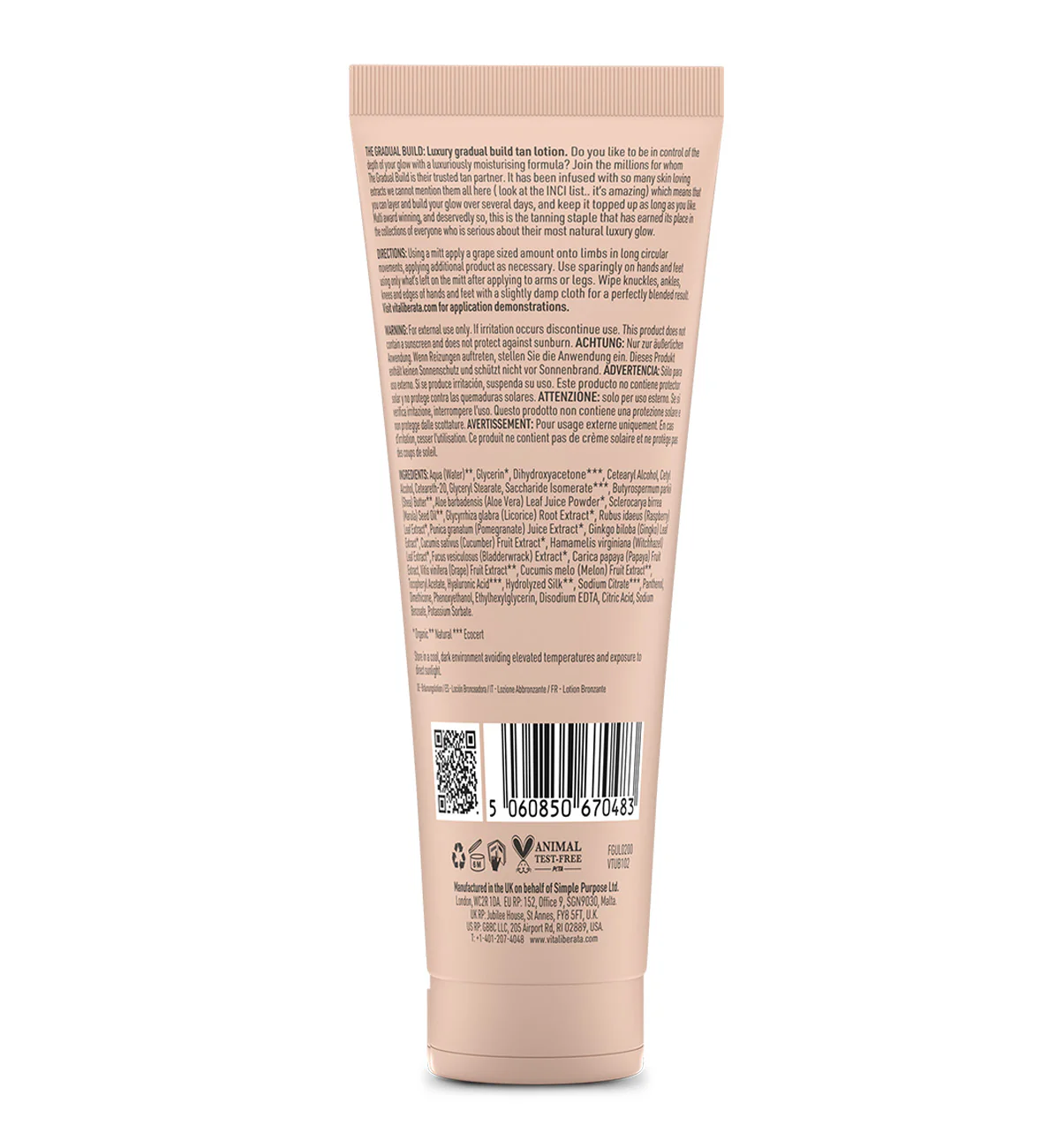 Vita Liberata The Gradual Build Luxury Tan Lotion - Image 8