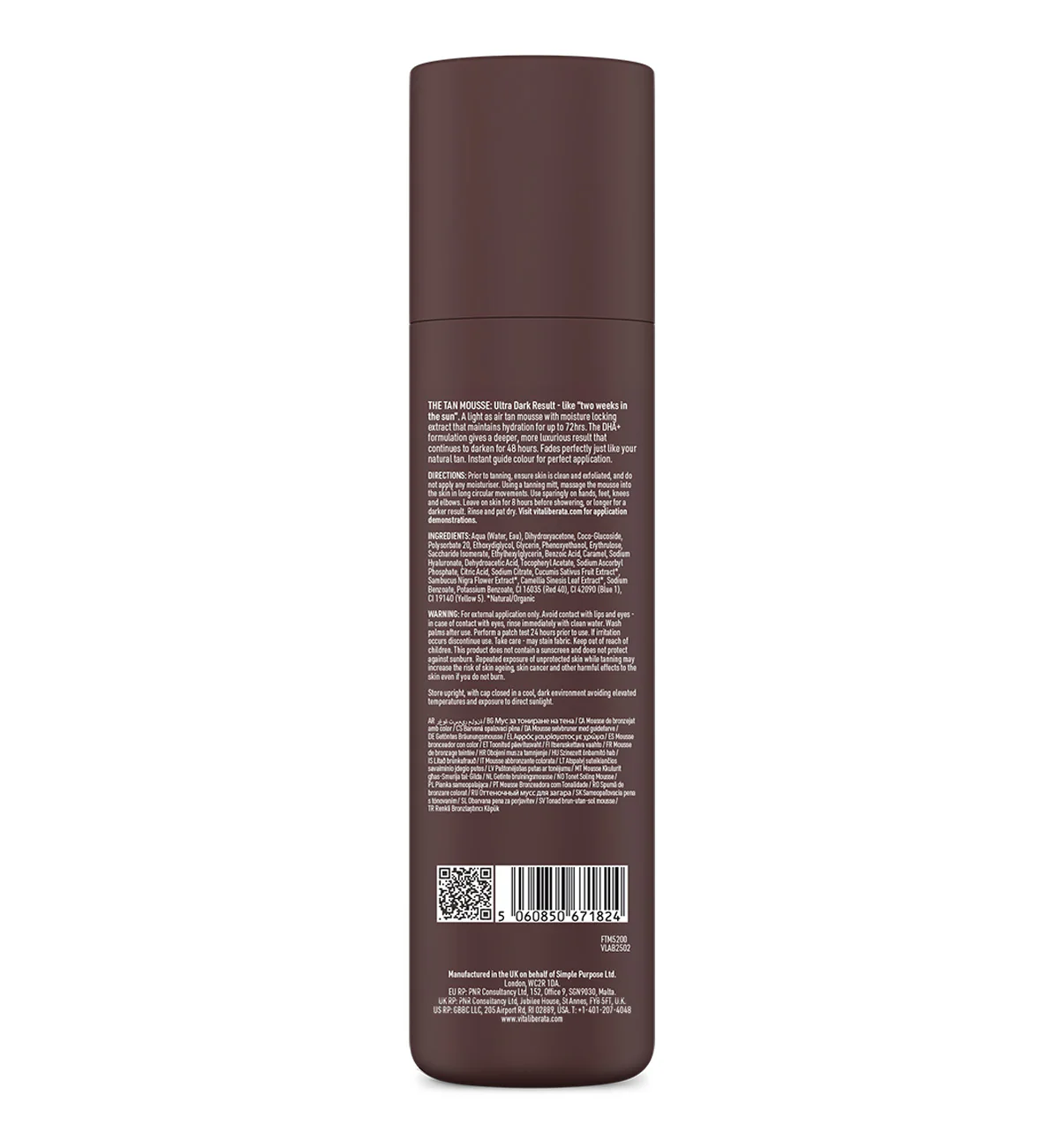 Vita Liberata The Mousse, Tinted Lasting Tan, Ultra Dark NEW (not available in NI) - Image 6